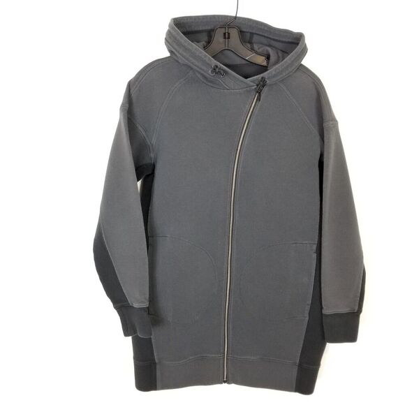 Lululemon Women In Orbit Jacket Hooded Sz 4 Graphite Grey Athletic Casual - Picture 1 of 8
